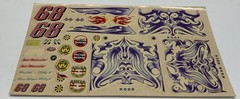 AMT Decals 1:24-1:25 Scale Fits AMT 1961 Chevy HT Customizing Kit Vintage
