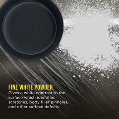 Premium White Dry Guide Coat Kit, 7 Ounces (200 Grams) – Powder That Instantly H