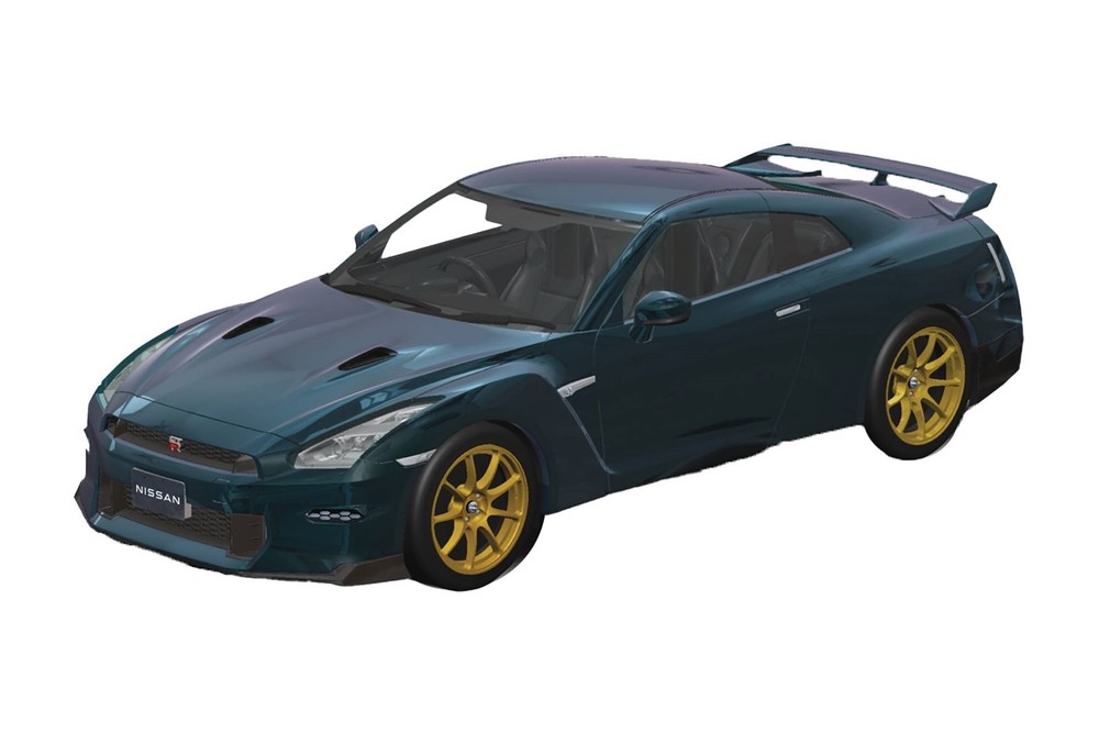 Nissan R35 GT-R 2024 midnight purple 1:32 model kit snap together car 03-MP