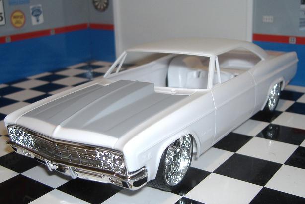 Resin 3″ Cowl Hood Revell ’66 Impala & ’65* Impala