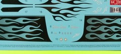 1964 Plymouth Belvedere 1/25 Decal Sheet Flames Emblem 426 Comando Model Car