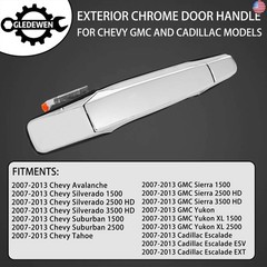 Exterior Chrome Door Handle Front Right Passenger Side | for 2007-2013 Chevy