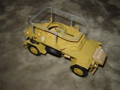 Built German Armored Vehicle 5-1/2 inches long Well Built & Painted Ex Cond