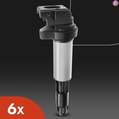 A-Premium Set of 6 Ignition Coil Pack and Iridium Spark Plugs Compatible with