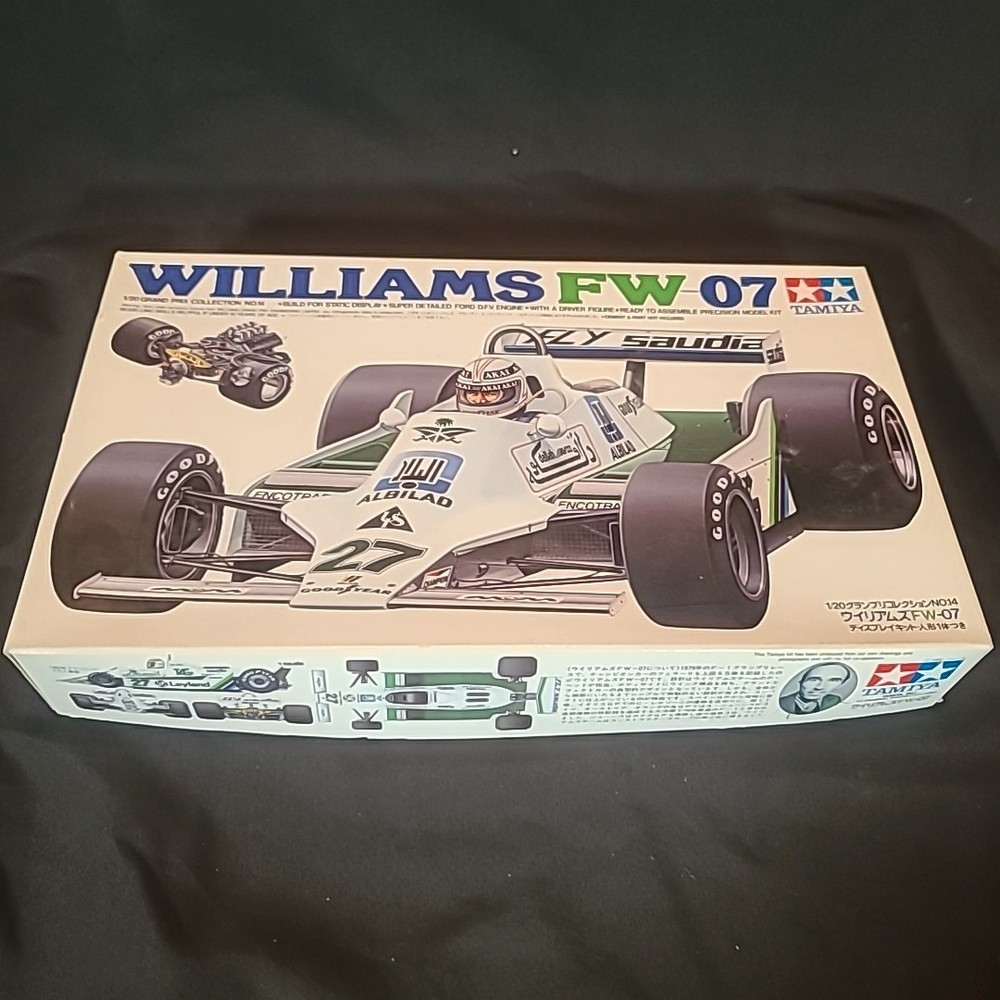 Tamiya 1:20 Williams FW-07 Car Model Kit #20014 Japan Factory Sealed Bags
