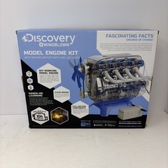 Discovery Mindblown Model Engine Kit with Moving Motor Parts and LED Lights
