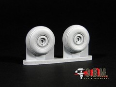 Resin Wheels Landing Gear for scale model Mil Mi 24 Hind 1:35