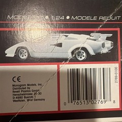 Monogram Excited Car Series Lamborghini LP500s 1/24 Open Box Sealed Parts