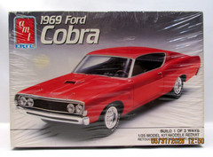 AMT 1969 Ford Torino Cobra Fastback 1/25 scale sealed kit from 1990