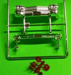 1959 Cadillac Ambulance 1/25 AMT Chrome Front Rear Bumpers Bullet Tail Lights