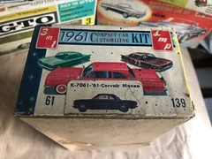 SMP 3 Way 1961 Corvair Tempest George Barris Car Craft Model Kit 139 BOX 1:25