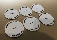 1/10th Scale Michelin Pilot SX Stencils Templates Various Sizes