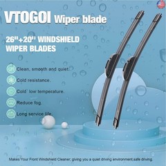 VTOGOI Wiper Blades With Rear Wiper Blades Set For 2015-2020 Land Rover