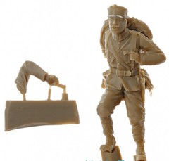 135 Austro-Hungarian Lieutenant (1916) Zebrano ZF35001 RESIN Figure Model Kit