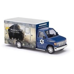 Busch 41848 Ford Ambulance Wyoming Bison HO Scale