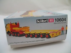 Kibri HO Model Kit 10604: MB Tractor w/ Heavy Duty Scheuerle Prism Trailer