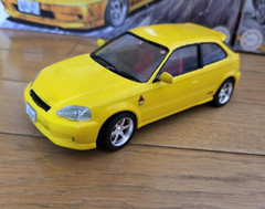 Fujimi 1/24 ISD-14, Initial D, HONDA CIVIC Type R Latest EK9 Plastic Model Kit