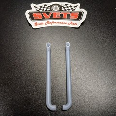 1/24 1/25 Scale 3D Resin Bull Exhaust Stack Pair Universal Long Version 90 Elbow