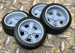 Resin 21/20 Inch “70’s Camaro” Model car Wheels/Tires 1/24 1/25 scale