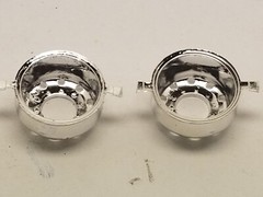AMT Kenworth W-925 Two Chrome Outer Rear Wheels from 1:25 Model Kit
