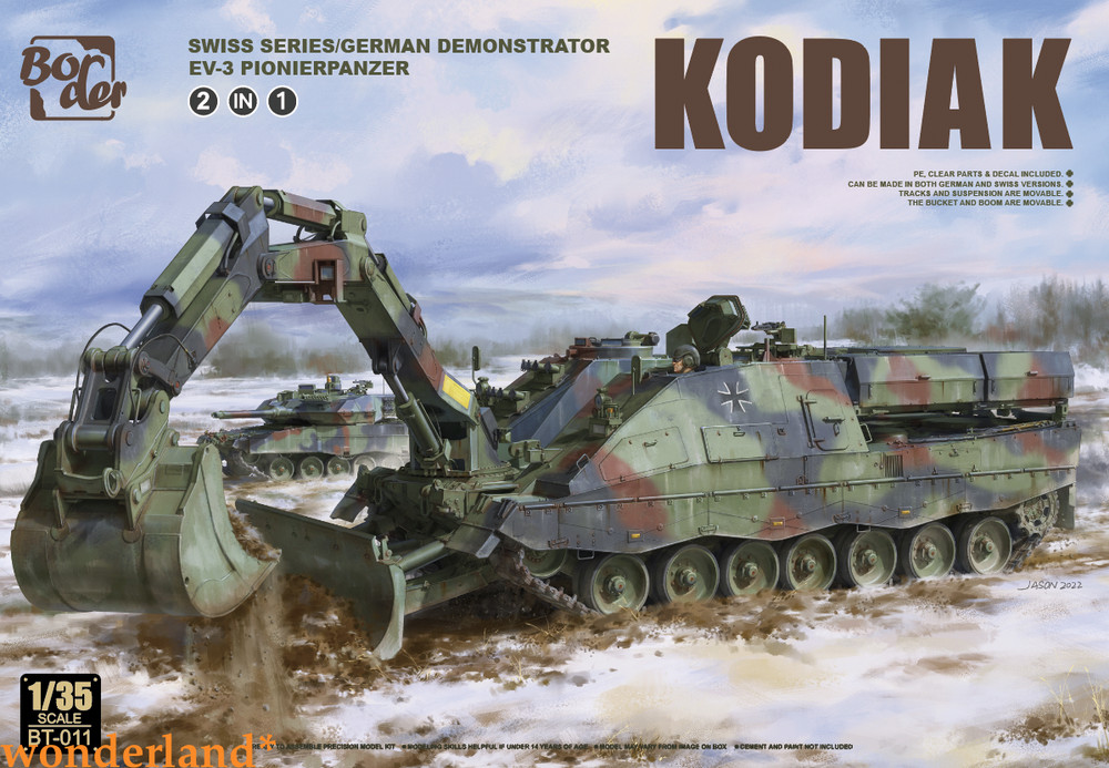Border BT-011 1/35 SWISS SERIES/GERMAN DEMONSTRATOR EV-3PIONIERPANZER 2 in 1