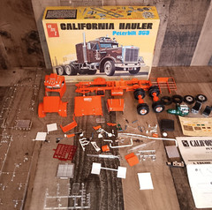 Vintage AMT California Hauler Peterbilt 359 Partially Built 1/25th T500 Read