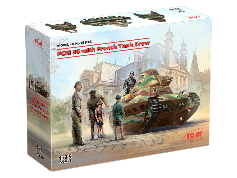 ICM 35338 FCM 36 with French Tank Crew 1/35