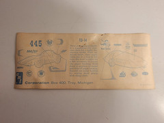 *Vintage / Original* AMT “Bill Cushenbery’s Silhouette” Decal Sheet