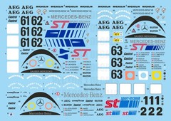 Vector 1 Decal Sheet by Cartograf 1:24 Scale Sauber C9 1989 3in1