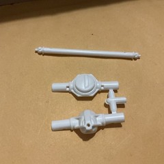 1 25 scale model parts 66 Nova Street Machine Rear Axles, Driveshaft Only