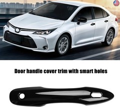 Black Side Mirror Covers and Handle Caps Replace for 2020 2021 2022 2023 2024