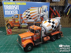 Round 2 Unknown Kenworth/Challenge Transit Cement Mixer 1:25 Scale Model Kit (1