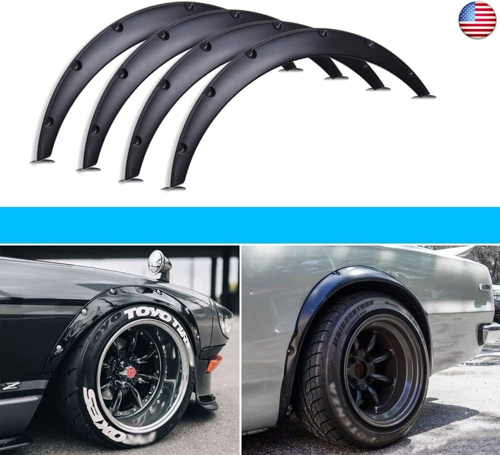 DREAMIZER 80cm Fender Flares Universal for Cars – Wide Body Kit 35mm Flexible