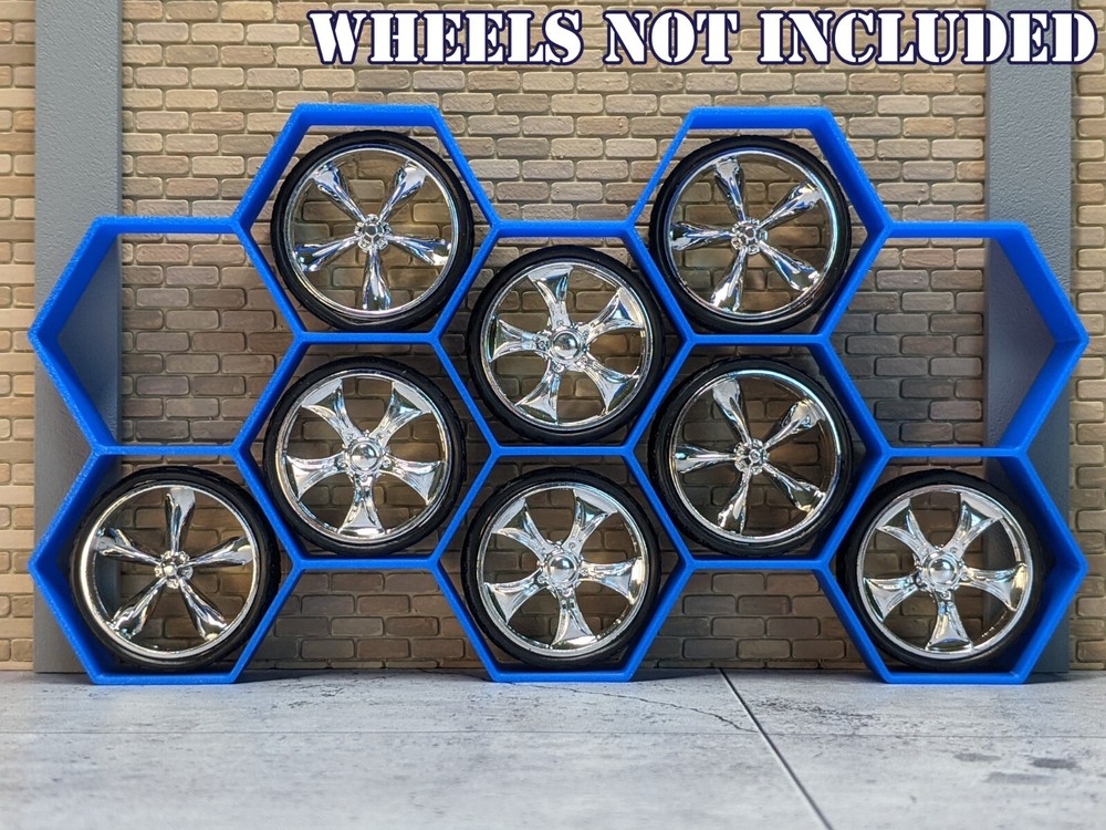1/24 1/25 Scale Wall Wheel/Tire/Rim Display Rack – For model car garage diorama