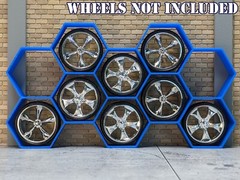 1/24 1/25 Scale Wall Wheel/Tire/Rim Display Rack – For model car garage diorama