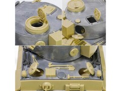 SKILL 4 MODEL KIT GERMAN TIGER I HEAVY TANK 1/32 DIECAST BY METAL PROUD 962043