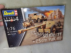 Revell WW II German Sd.Kfz 11 & 7.5 CM Pak 40 Model Kit 1/76 #03252