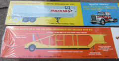 2 VTG AMT 1/25 Model Reefer Fruehauf Haulaway Semi-Trailer # T507 T523 NOS LOT