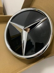 Front Grille Mirrored badge Chrome Star Emblem LOGO For 06-14 Benz W204 B-C-GLK