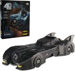 Retro Batmobile 3D Model Kit, DC Batman Collectible Puzzle, Desk Decor, 202 Pcs