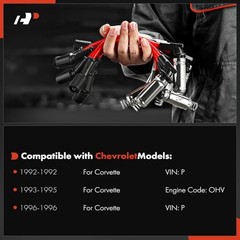 Spark Plug Wires Compatible with Chevrolet Corvette 1992 1993 1994 1995 1996