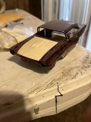 1957 Amt Ford Resin Louvered Hood