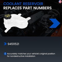 Engine Coolant Reservoir Tank 94511521 Compatible with Chevrolet Spark