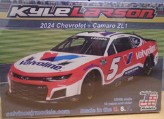 SALVINO MODELS 1/24 SCALE ’24 CHEVY CAMARO ZL1 KYLE LARSON #5 VALVOLINE NEW