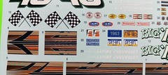 63 1963 Chevy Impala SS 409 1/25 AMT Decal Sheet Dash Cluster Emblems Custom Car