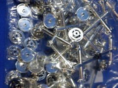 NOS Replacement Part LOT Chrome Plastic Rim Hubcap Wheel VTG Car Truck Tractor