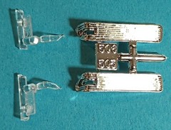 🔥58 EDSEL PACER CHROME GRILL and LIGHTS – AMT 1087M – MODEL KIT PARTS LOT FORD