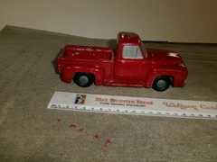 ORG. VINT. 1953 FORD PICKUP DEALERSHIP METAL 1/25 PROMO MODEL CAR BANK – NICE