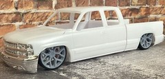 1/24 Resin: 26 Scale-Inch “Chevy Silverado Snowflake” Model Car Wheels/Tires