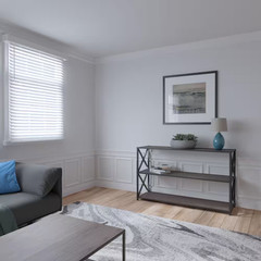 94 1/2 In. Adjustable 32 In. to 36 In. Ashford Square Panel Traditional Wainscot